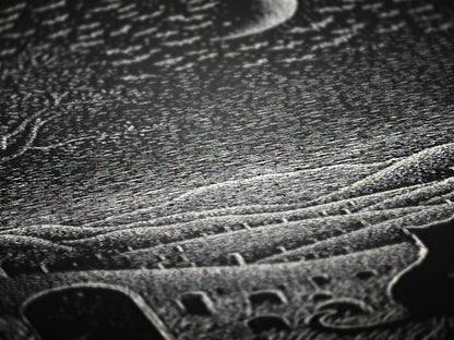 Gothic Cat Graveyard Blanket, Woven Crescent Moon Throw with Bats and Cemetery Scene, Whimsigoth Decor, Dark Academia Halloween Decor