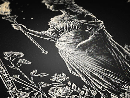 Hecate Woven Tapestry Blanket, Greek Mythology Witch Goddess Blanket with Torch and Floral Border, Whimsigoth Dark Academia Wiccan Decor