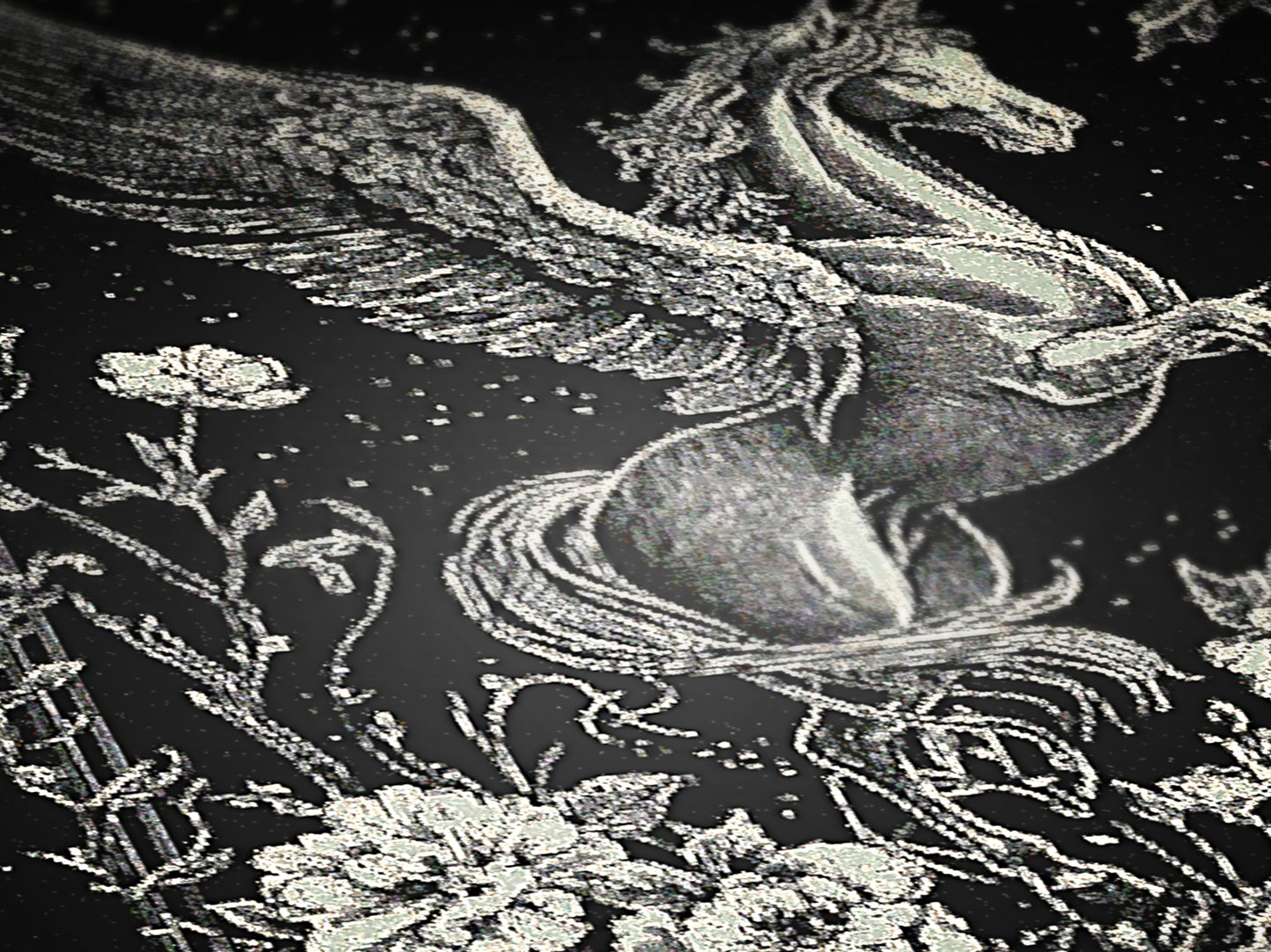 Pegasus Woven Throw, Greek Mythology, Large Wall Tapestry, Mythical Fantasy Winged Horse Throw Blanket Couch, Whimsigoth Decor Dark Academia