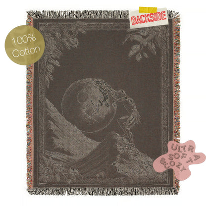 Sisyphus Woven Blanket, Greek Mythology Large Wall Tapestry, Throw Blanket Couch, Whimsigoth Dark Academia Perseverance Art
