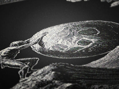 Sisyphus Woven Blanket, Greek Mythology Large Wall Tapestry, Throw Blanket Couch, Whimsigoth Dark Academia Perseverance Art