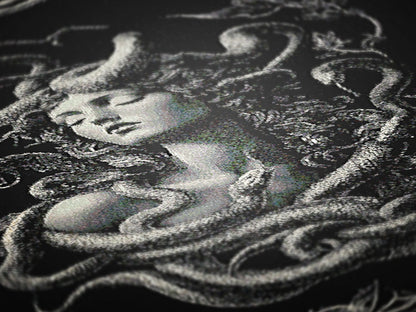 Medusa Woven Blanket, Gothic Greek Mythology Snake Goddess, Large Wall Tapestry, Throw Blanket Couch, Whimsigoth Decor, Witchcore Wall Art