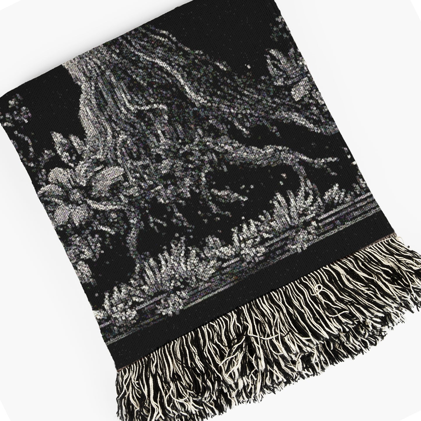 Yggdrasil, Tree of Life Woven Blanket, Mystical Large Wall Tapestry Throw for Witchcore Whimsigoth Decor, Altar Cloth or Spiritual Wall Art