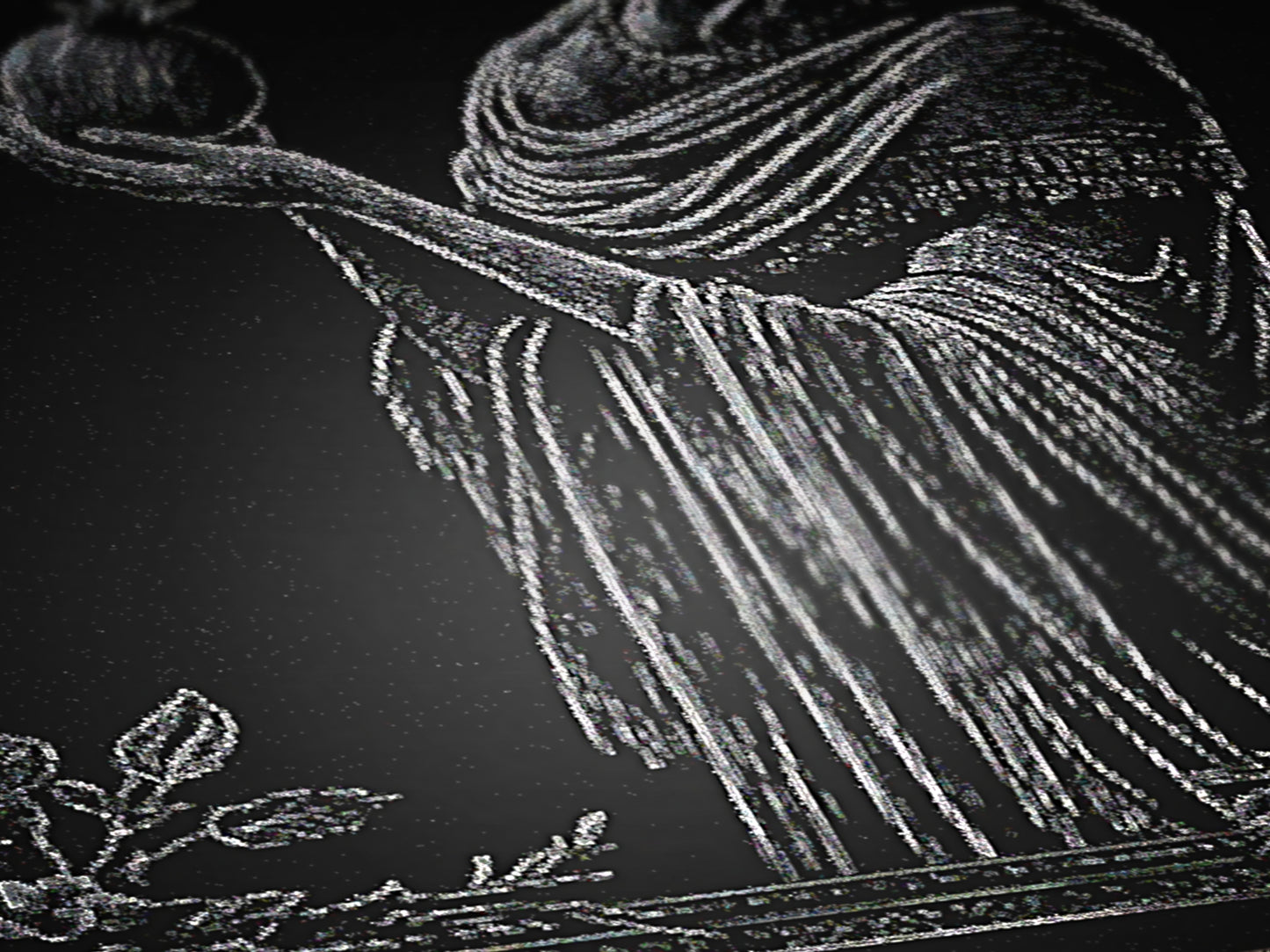 Persephone And The Pomegrante Woven Blanket, Greek Mythology Goddes of the Underworld, Large Wall Tapestry, Witchcore Whimsigoth Decor