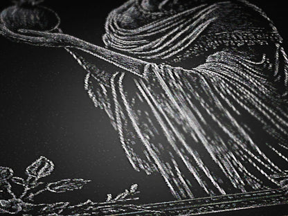 Persephone And The Pomegrante Woven Blanket, Greek Mythology Goddes of the Underworld, Large Wall Tapestry, Witchcore Whimsigoth Decor