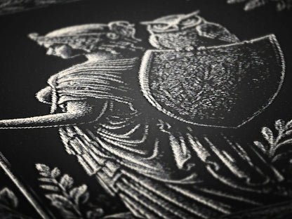 Athena Woven Blanket, Greek Mythology Goddess of Wisdom and War Large Wall Tapestry, Witchcore Throw Blanket Couch, Whimsigoth Decor