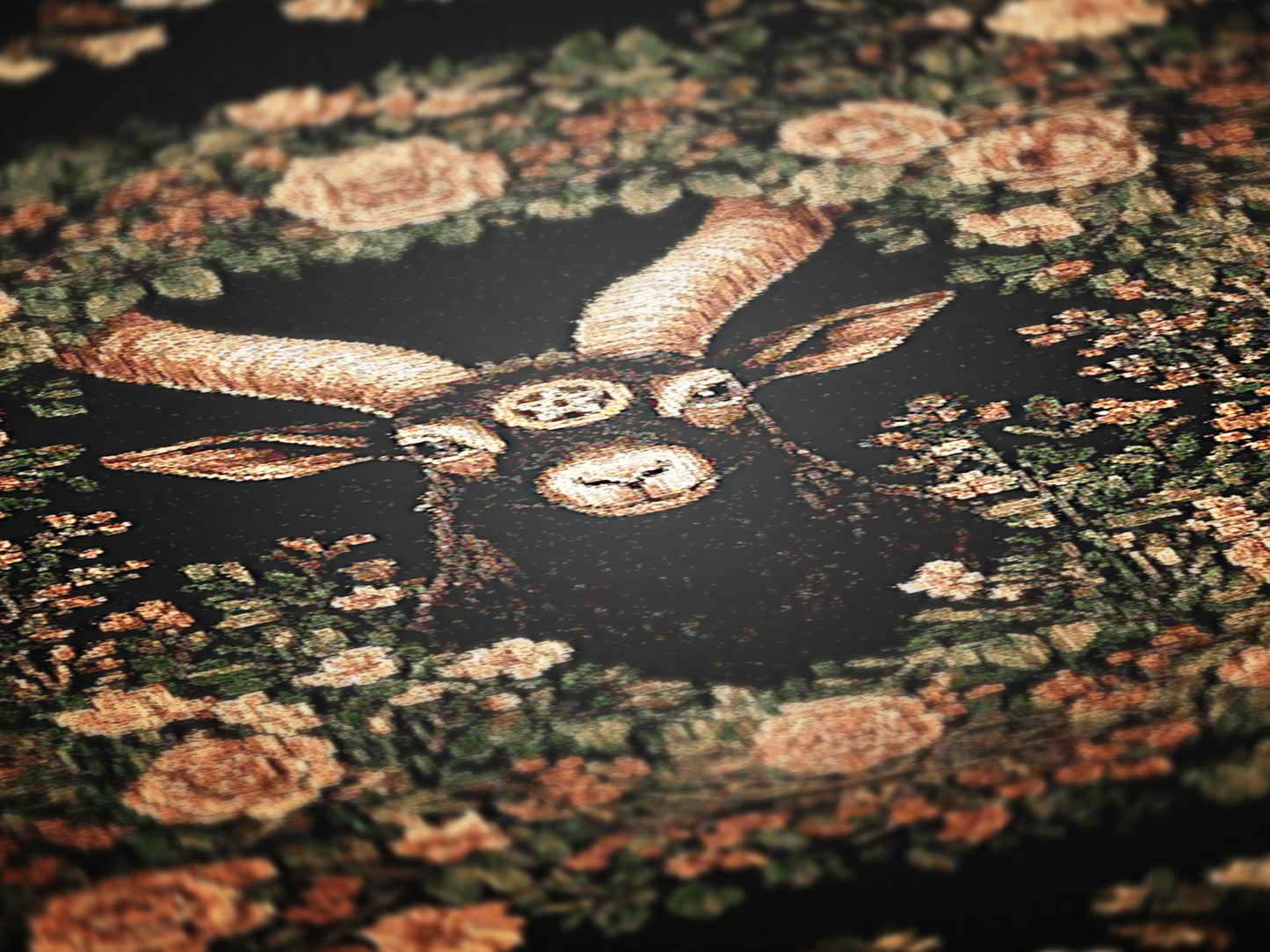 Black Phillip Woven Blanket, Mythical Baphomet Nature Tapestry Throw, Moody Cottagecore Whimsigoth Botanical Home Decor, Witchy Gift