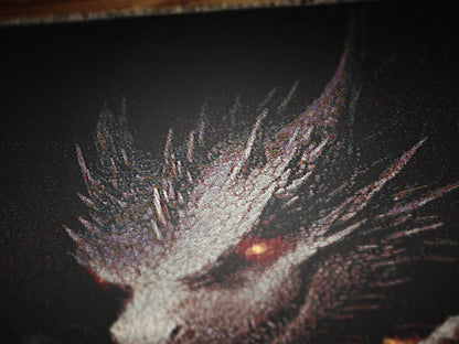 Fantasy Dragon Blanket Gold Hoard Large Tapestry Throw, TOG LOTR Gothic Medieval Decor, Bedding Bookish Nook Art Dark Academia Gift