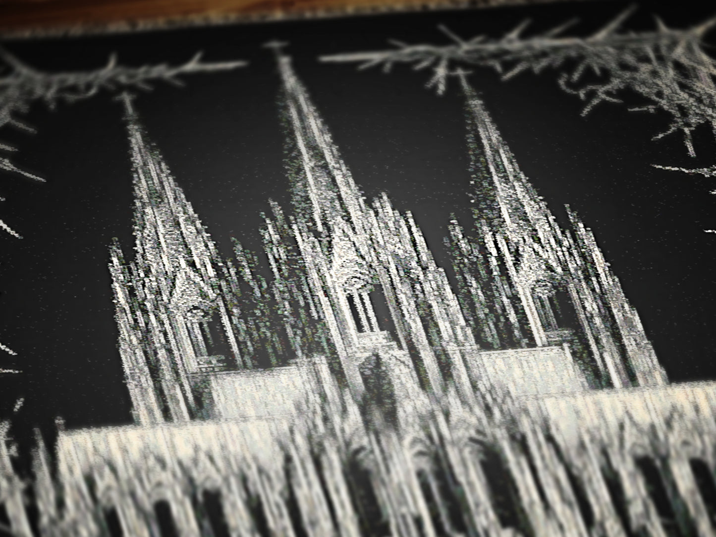 Gothic Cathedral Woven Blanket, Large Wall Tapestry, Wall Decor Over The Bed, Gift for Her, Bedspread Throw Blanket for Cozy Nights