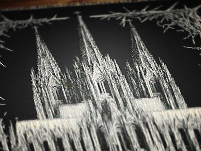 Gothic Cathedral Woven Blanket, Large Wall Tapestry, Wall Decor Over The Bed, Gift for Her, Bedspread Throw Blanket for Cozy Nights