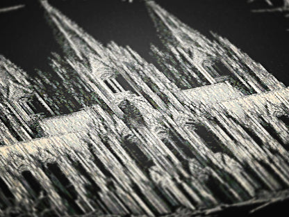 Gothic Cathedral Woven Blanket, Large Wall Tapestry, Wall Decor Over The Bed, Gift for Her, Bedspread Throw Blanket for Cozy Nights