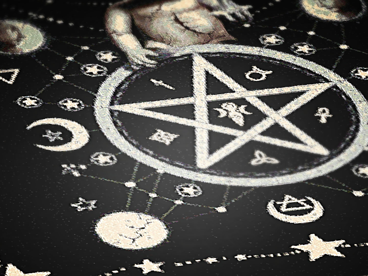 Pagan Satanic Gothic Baby Doll Large Tapestry Blanket, Woven Wall Art, Whimsigoth Pastel Goth Decor, Gift for Macabre Occult Lovers