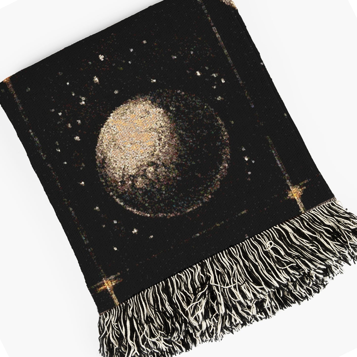 Celestial Sun And Moon Woven Blanket, Boho Whimsical Large Tapestry Throw, Mystical Whimsigoth Checkerboard Throw, Astrology Home Decor Gift