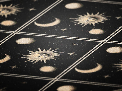 Celestial Sun And Moon Woven Blanket, Boho Whimsical Tapestry Throw, Mystical Whimsigoth Checkerboard Throw, Cozy Bohemian Home Decor Gift