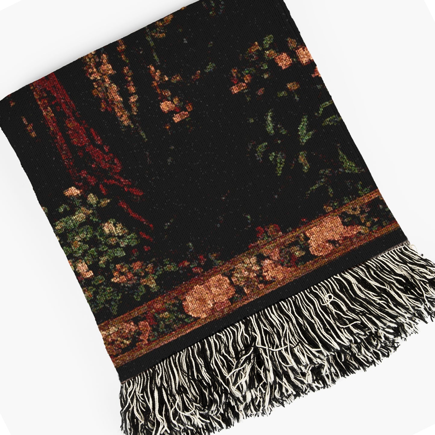 Persephone And The Pomegrante Woven Throw Blanket, Greek Mythology Goddes of the Underworld, Large Wall Tapestry, Witchcore Whimsigoth Decor