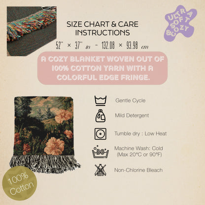 Celestial Moon Woven Blanket, Boho Astrology Whimsical Tapestry Throw, Mystical Whimsigoth Throw, Cozy Bohemian Home Decor Gift