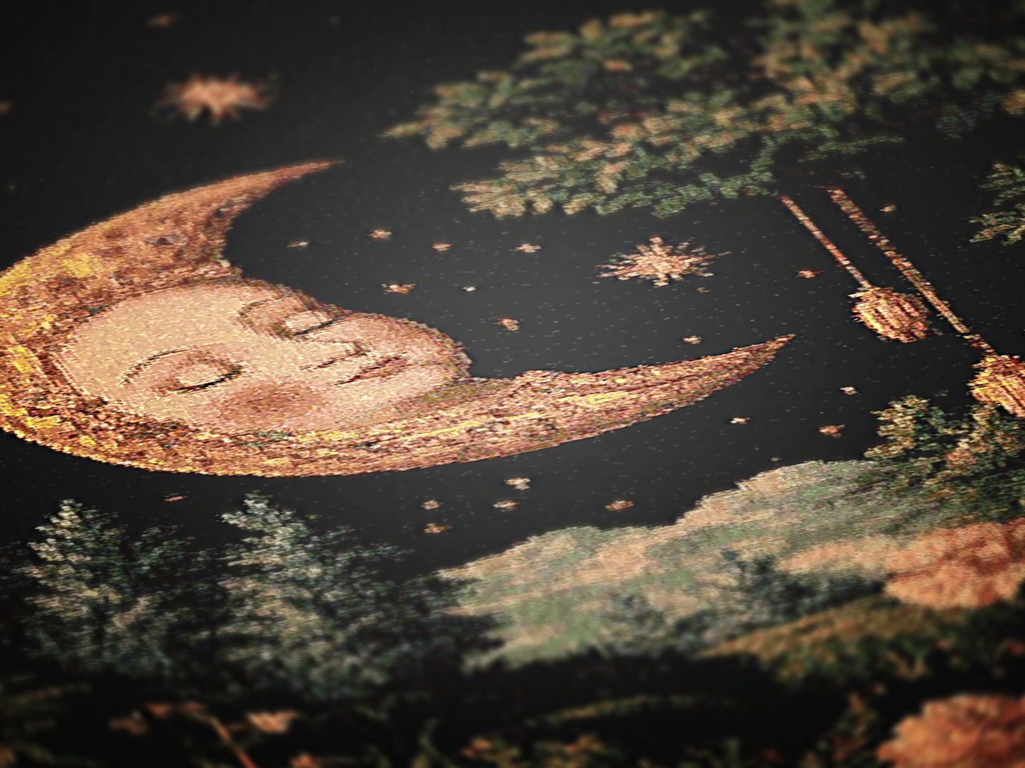 Celestial Moon Woven Blanket, Boho Astrology Whimsical Tapestry Throw, Mystical Whimsigoth Throw, Cozy Bohemian Home Decor Gift