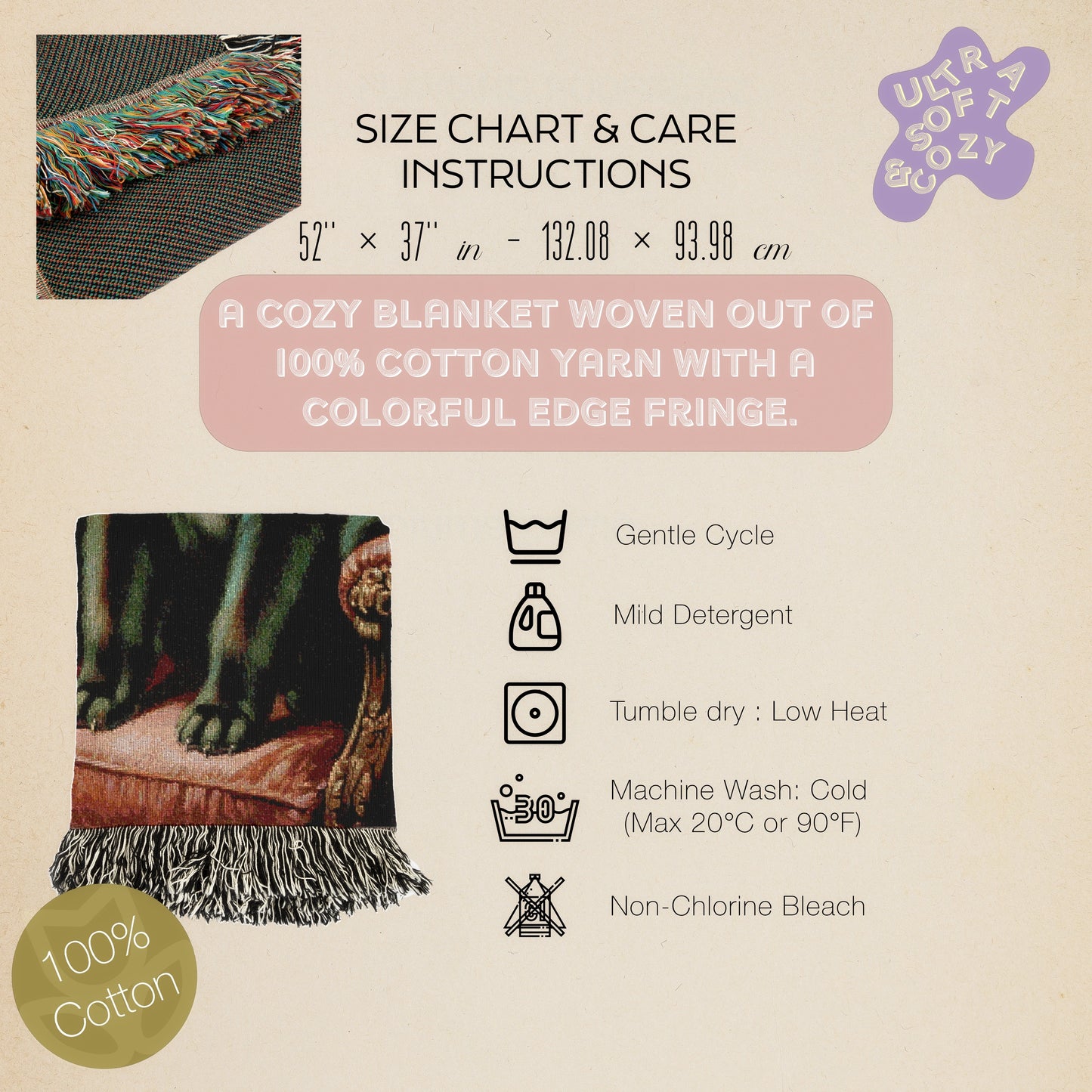 Funny Cat Cathulhu, Cotton Woven Throw Blanket, Lovecraft Gothic Funny Tapestry, Woven Wall Art, Whimsigoth Decor, Large Wall Hanging