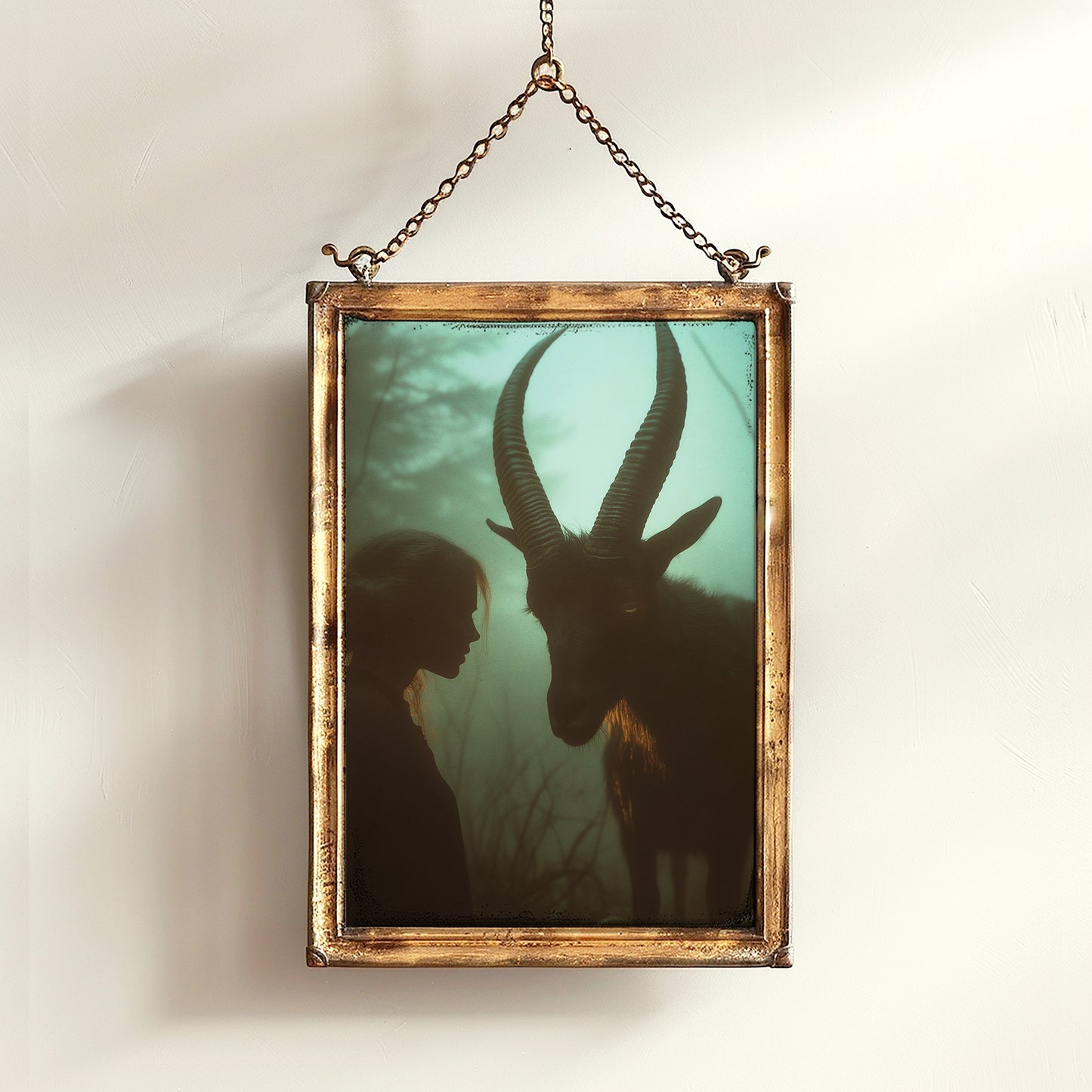 Black Phillip Wall Art, Black Goat Print, Occult Art, Dark Moody Prints, Horror Witchy Room Decor, Wiccan Goth Art, Gothic Gift