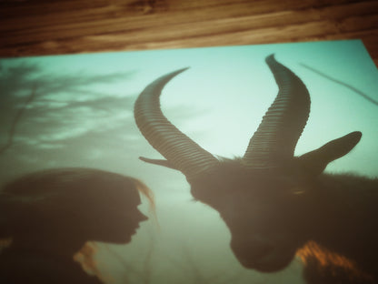 Black Phillip Wall Art, Black Goat Print, Occult Art, Dark Moody Prints, Horror Witchy Room Decor, Wiccan Goth Art, Gothic Gift