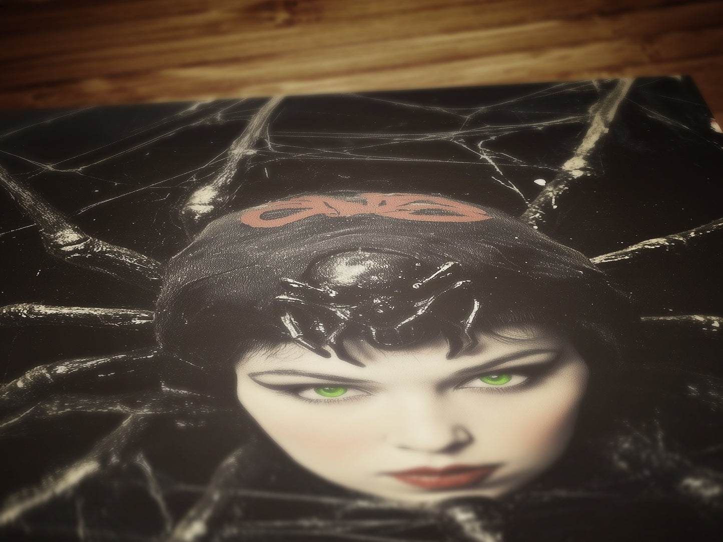 Spidora, Spider Girl, Vintage Circus Wall Art, Retro Cabinet Card, Freakshow, Sideshow Print, Oddities & Curiosities Poster, Weird Art Print