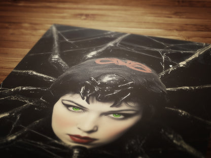 Spidora, Spider Girl, Vintage Circus Wall Art, Retro Cabinet Card, Freakshow, Sideshow Print, Oddities & Curiosities Poster, Weird Art Print