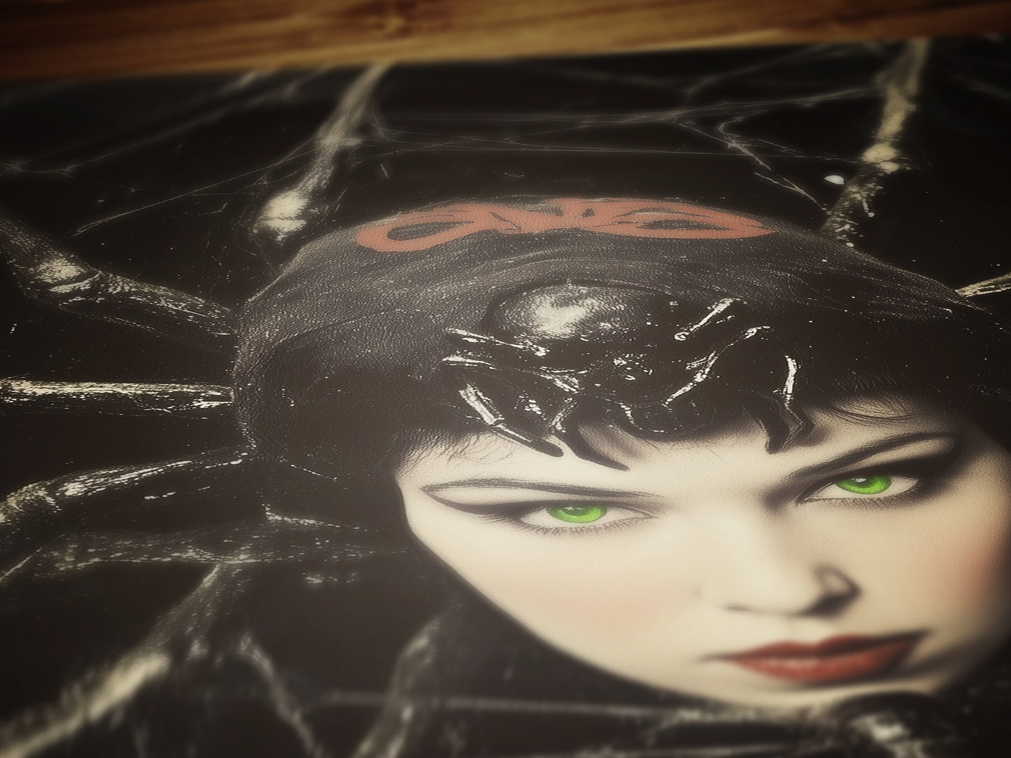 Spidora, Spider Girl, Vintage Circus Wall Art, Retro Cabinet Card, Freakshow, Sideshow Print, Oddities & Curiosities Poster, Weird Art Print