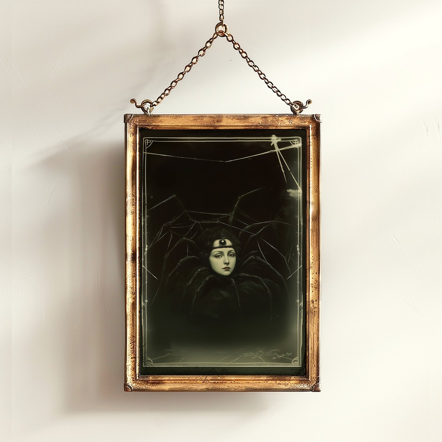 Spider Girl, Vintage Spidora Circus Wall Art, Retro Cabinet Card, Freakshow, Sideshow Print, Oddities & Curiosities Poster, Weird Art Print