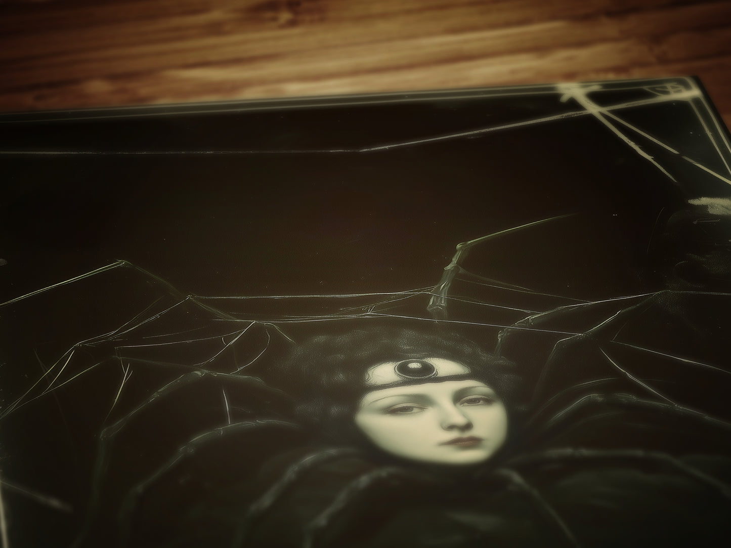 Spider Girl, Vintage Spidora Circus Wall Art, Retro Cabinet Card, Freakshow, Sideshow Print, Oddities & Curiosities Poster, Weird Art Print