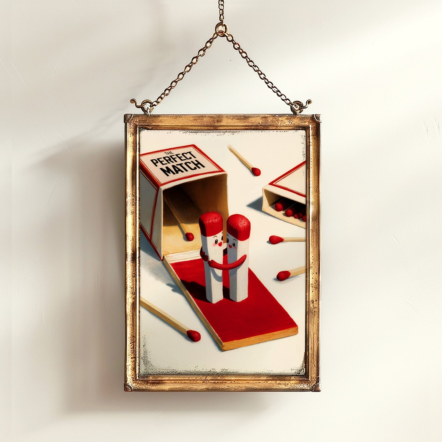 The Perfect Match, Cute Matchbook Couple Gift, Romantic Anniversary & Funny Valentine's Day Gift for Boyfriend Girlfriend, Digital Download