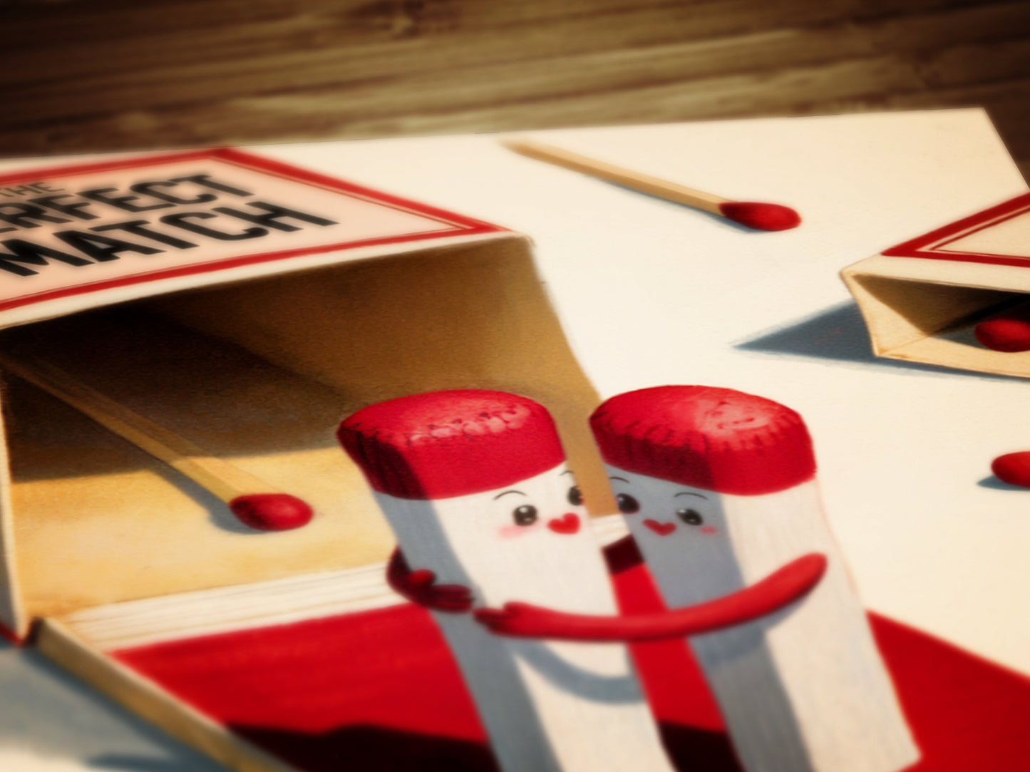 The Perfect Match, Cute Matchbook Couple Gift, Romantic Anniversary & Funny Valentine's Day Gift for Boyfriend Girlfriend, Digital Download