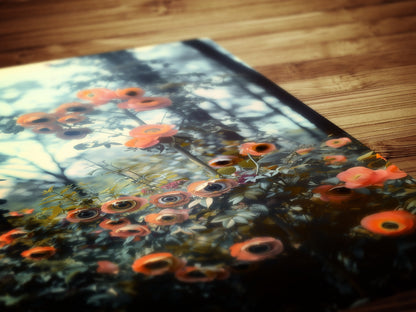 Gothic Forest Botanical Print, Moody Dark Academia Poster, Pagan Wicca Wall Decor, Occult Floral Whimsigoth Decor