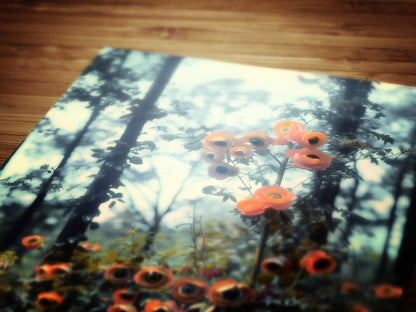 Gothic Forest Botanical Print, Moody Dark Academia Poster, Pagan Wicca Wall Decor, Occult Floral Whimsigoth Decor