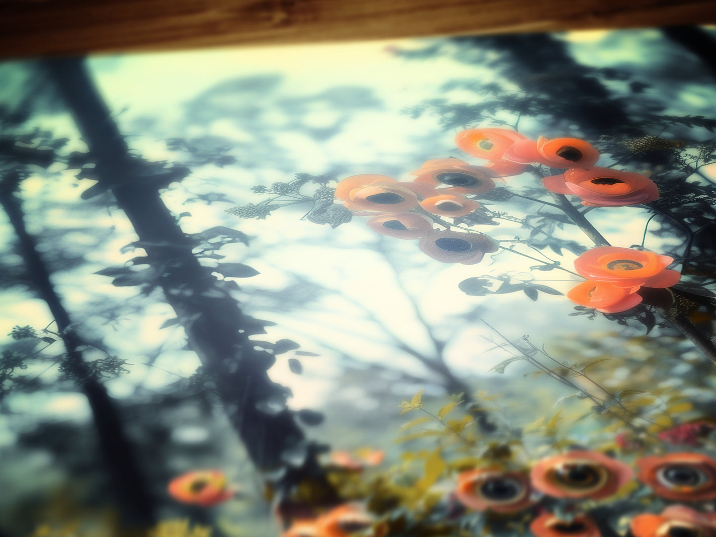 Gothic Forest Botanical Print, Moody Dark Academia Poster, Pagan Wicca Wall Decor, Occult Floral Whimsigoth Decor