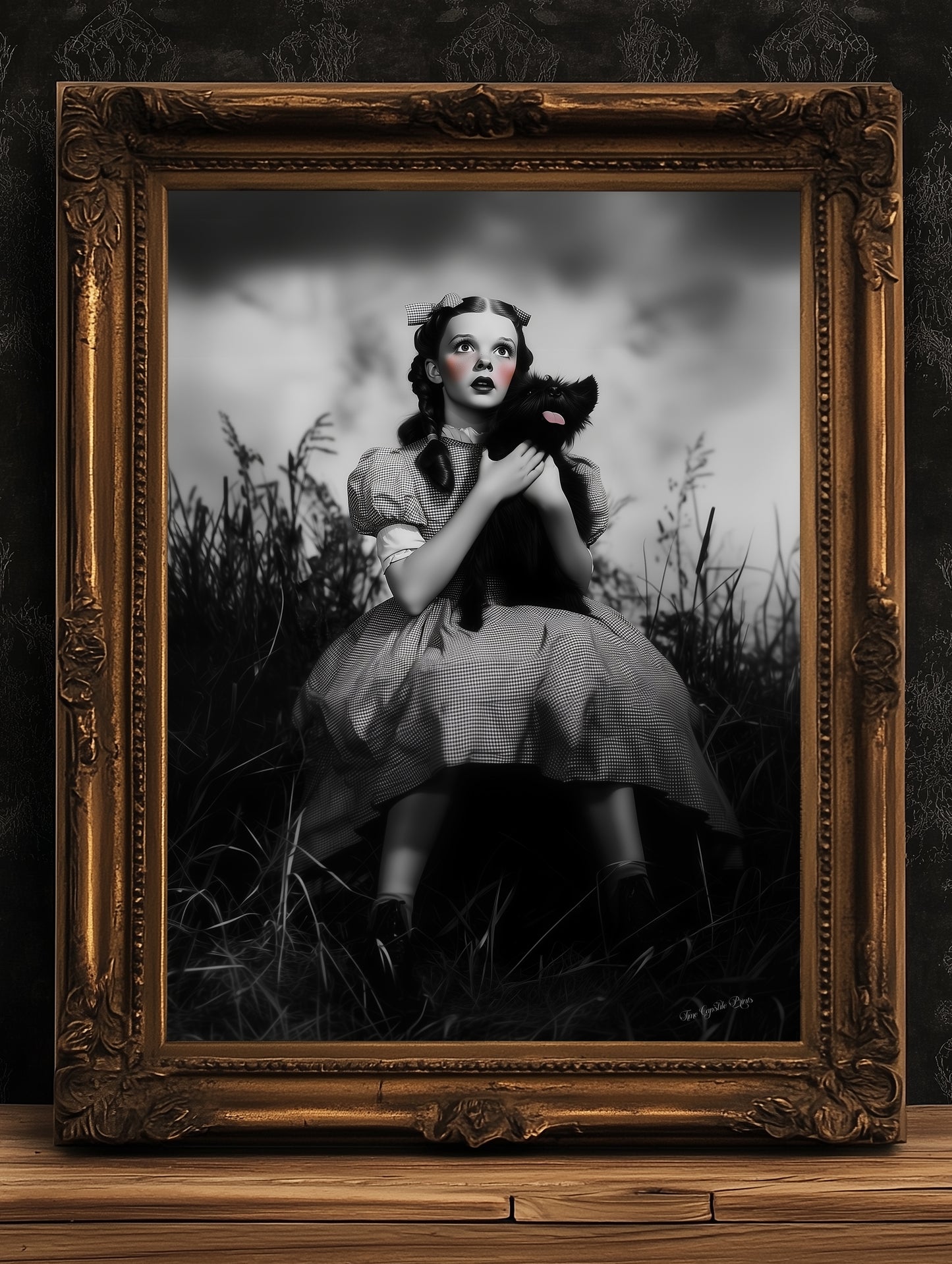 Dorothy And Toto Vintage Photograph, Actress Judy Garland Vintage Photo, Classic Hollywood film print, Retro Wizard Of Oz Poster