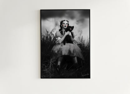 Dorothy And Toto Vintage Photograph, Actress Judy Garland Vintage Photo, Classic Hollywood film print, Retro Wizard Of Oz Poster