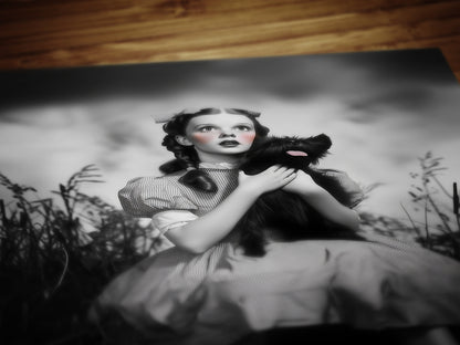 Dorothy And Toto Vintage Photograph, Actress Judy Garland Vintage Photo, Classic Hollywood film print, Retro Wizard Of Oz Poster
