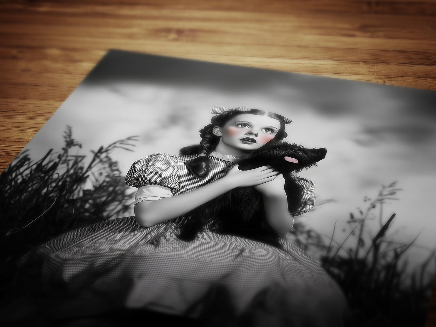 Dorothy And Toto Vintage Photograph, Actress Judy Garland Vintage Photo, Classic Hollywood film print, Retro Wizard Of Oz Poster