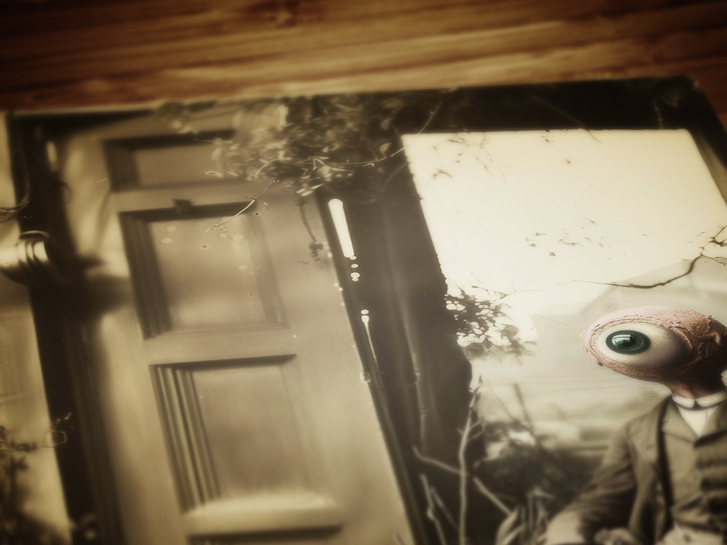 See All Evil, Cyclops Photograph, Vintage Victorian Gothic photograph, Bizarre Occult Poster. Odd & Creepy, Dark Academia Decor