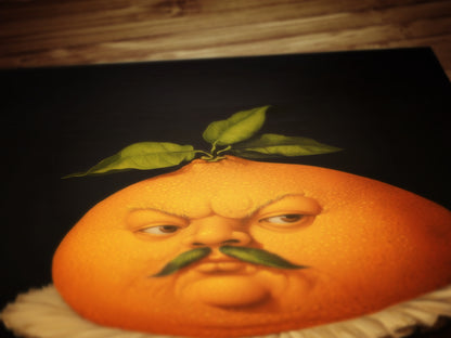 Orange Poster Antique Citrus Fruit Art Print