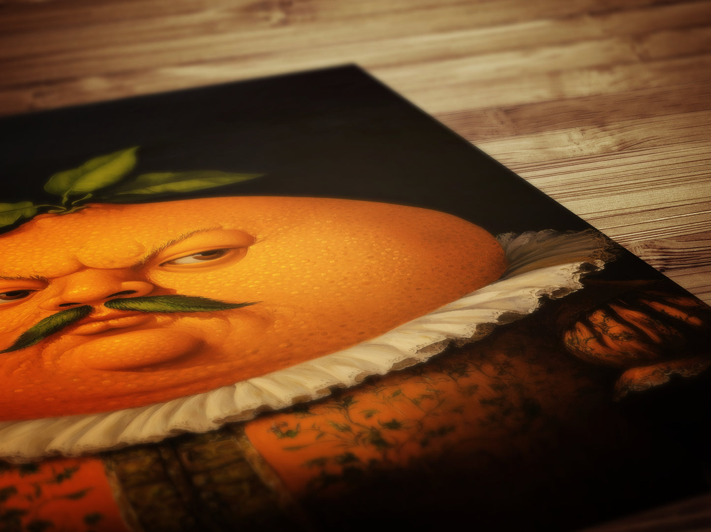 Orange Poster Antique Citrus Fruit Art Print