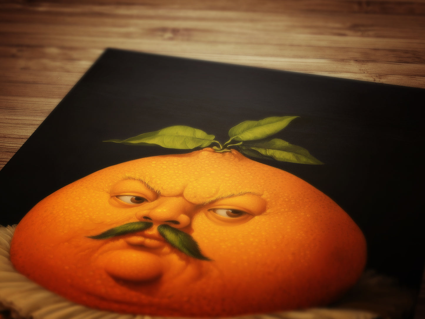 Orange Poster Antique Citrus Fruit Art Print