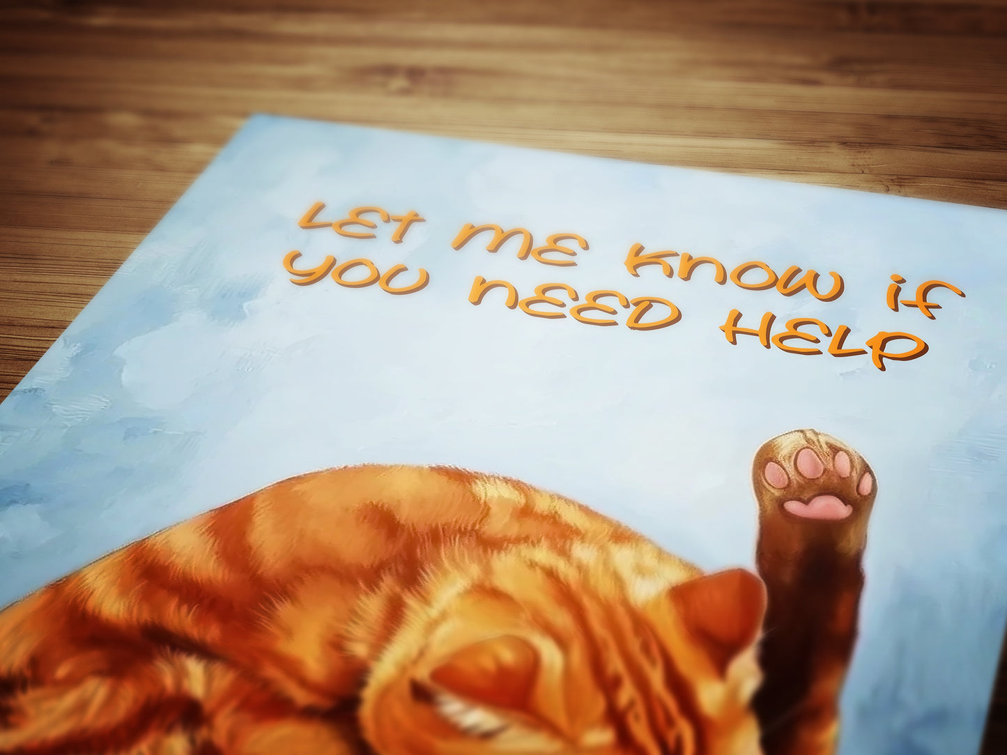 Orange Tabby Cat Grooming Sesh, Let Me Know If You Need Help, Maximalist Wall Art Bathroom decor Funny Toilet Poster, Weird Items Gift