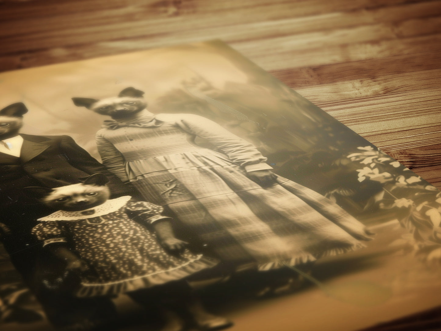 The Bastistas, Bat Family Portrait, Vintage Victorian Gothic photograph, Bizarre Decor, Soft Academia Art Print, Retro Weird Stuff Art Gift