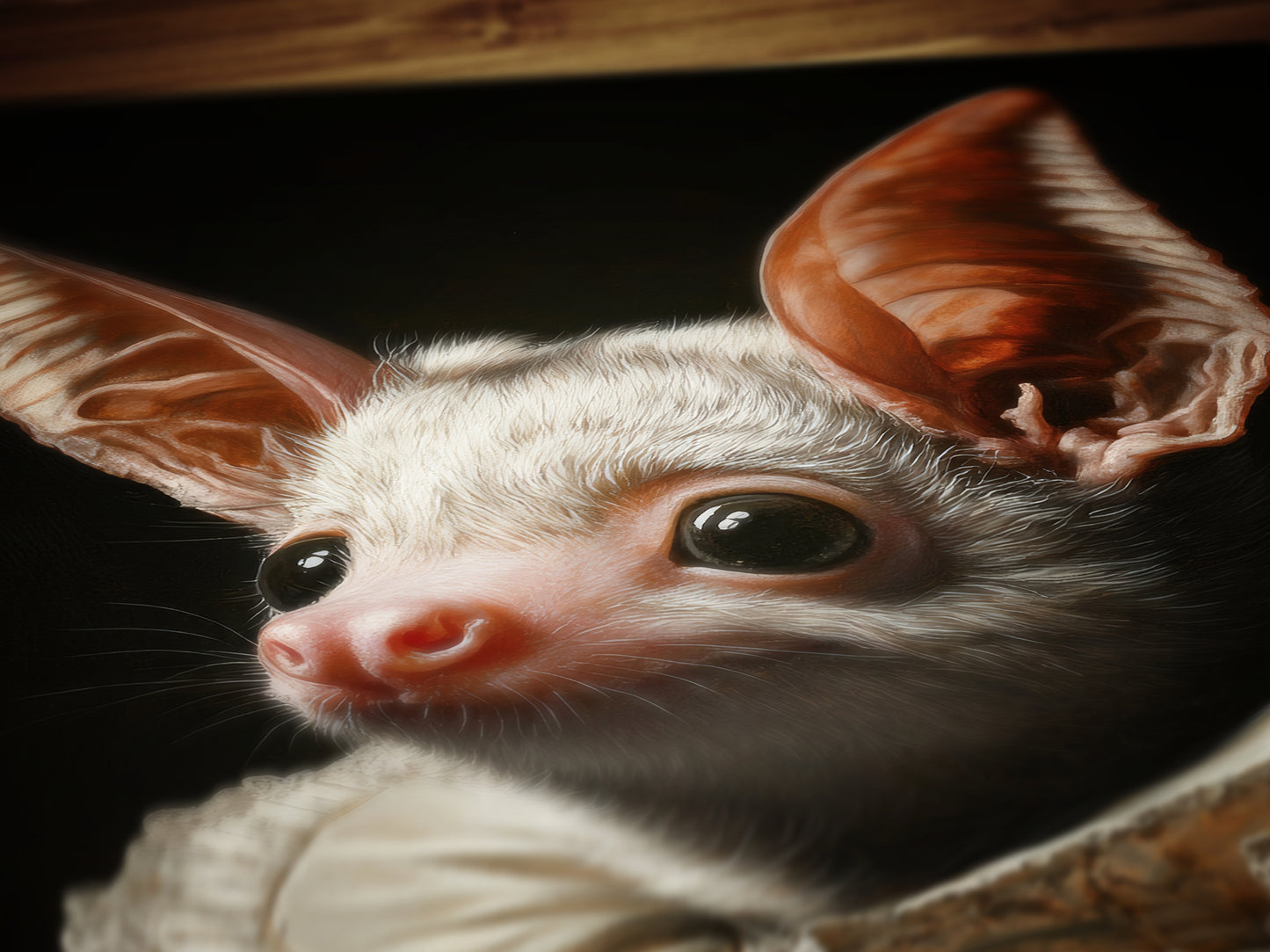 Gothic Bat Portrait, Dark Academia Wall Decor, Funny Royal Pet Painting, Vintage Animal Lover Gift, Quirky Bat Art Print