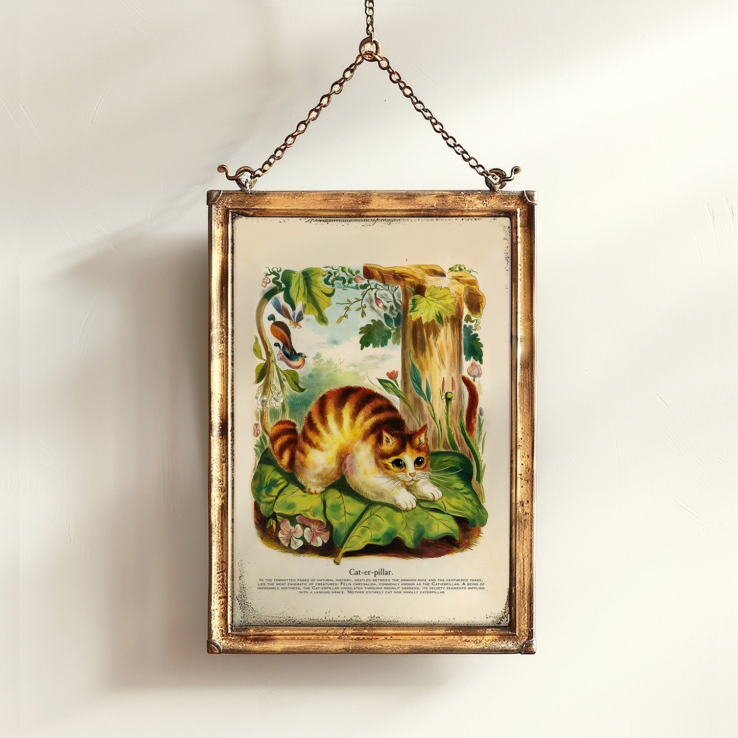 The Rare CAT-erpillar Art Print, Insects & Cat Lover Gift, Whimsighoth Animal Wall Art, Surreal Cat Poster, Quirky Decor, Weird Stuff Gift