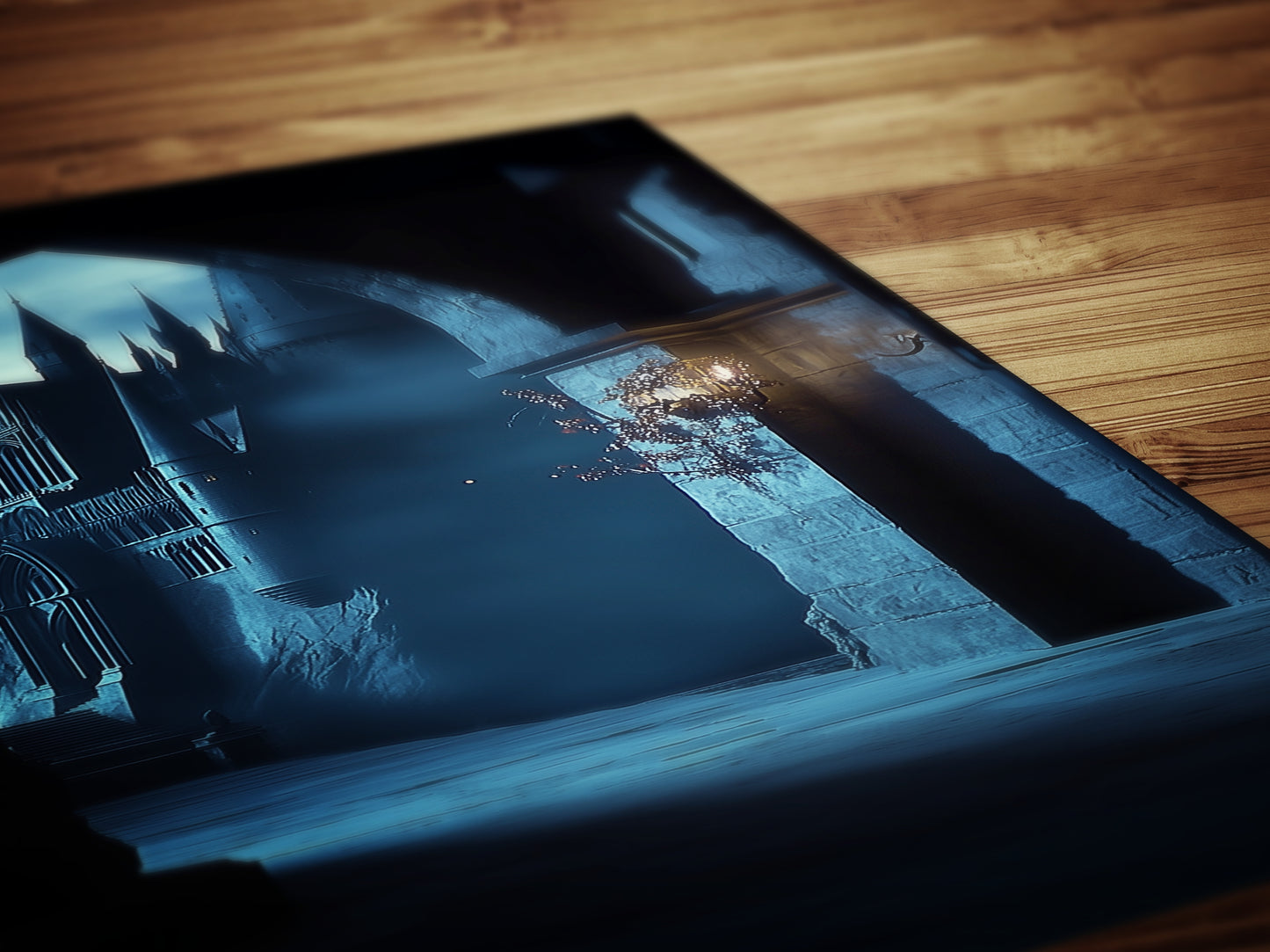 Wizarding School Hallway, Medieval Magic Castle, Illustration For Book Nerd Wall Decor, Dark Academia Witchy Gift Fantasy Fan Art