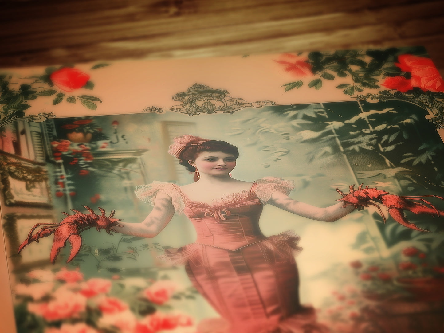 The Lobster Woman, Vintage photograph, Oddities, Freakshow & Circus Sideshow, Dark Academia Wall Decor, Art Printable, Weird Stuff Art Gift