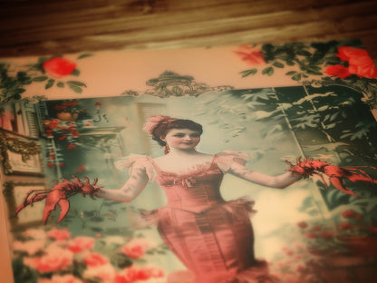 The Lobster Woman, Vintage photograph, Oddities, Freakshow & Circus Sideshow, Dark Academia Wall Decor, Art Printable, Weird Stuff Art Gift