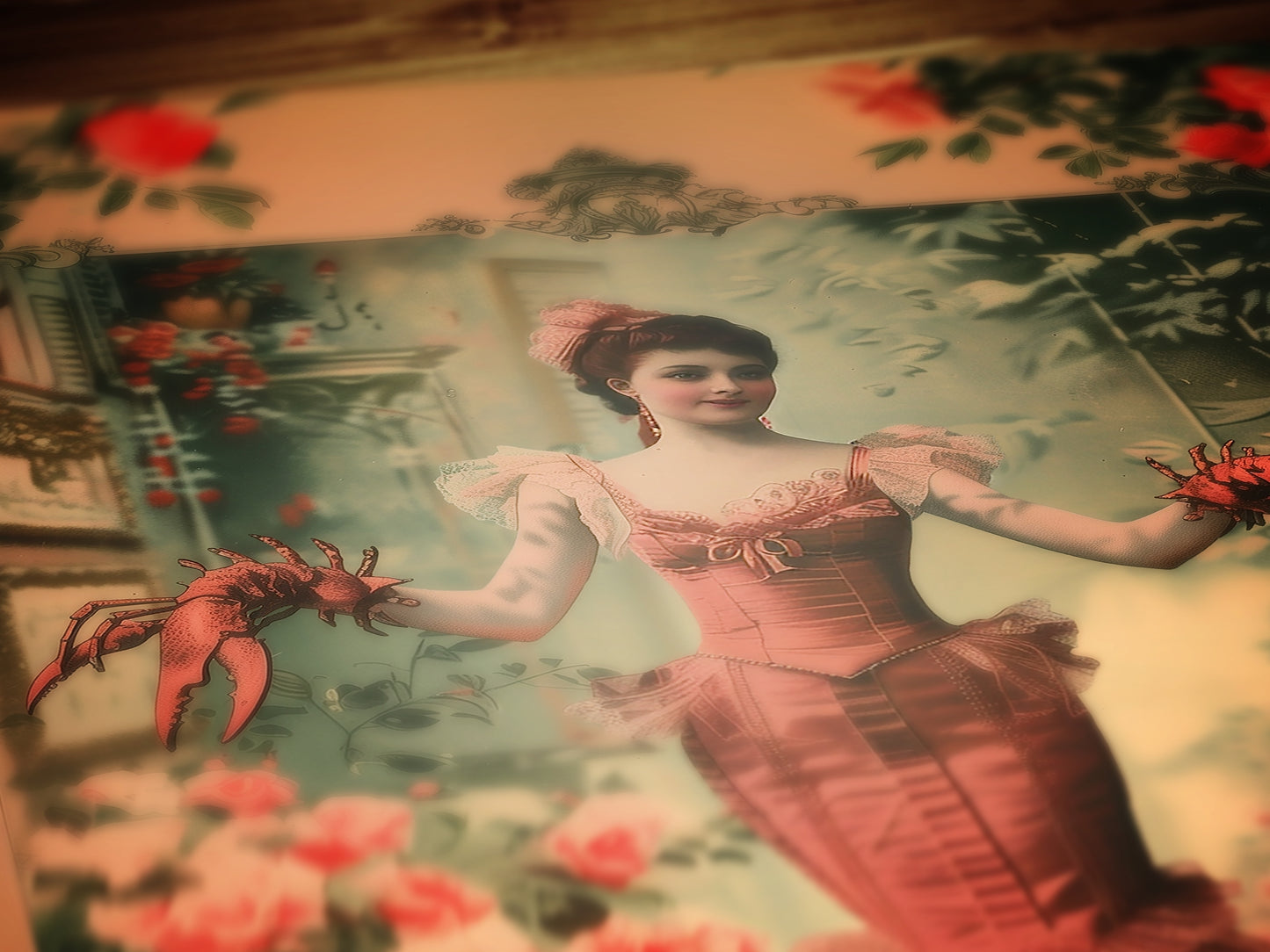 The Lobster Woman, Vintage photograph, Oddities, Freakshow & Circus Sideshow, Dark Academia Wall Decor, Art Printable, Weird Stuff Art Gift